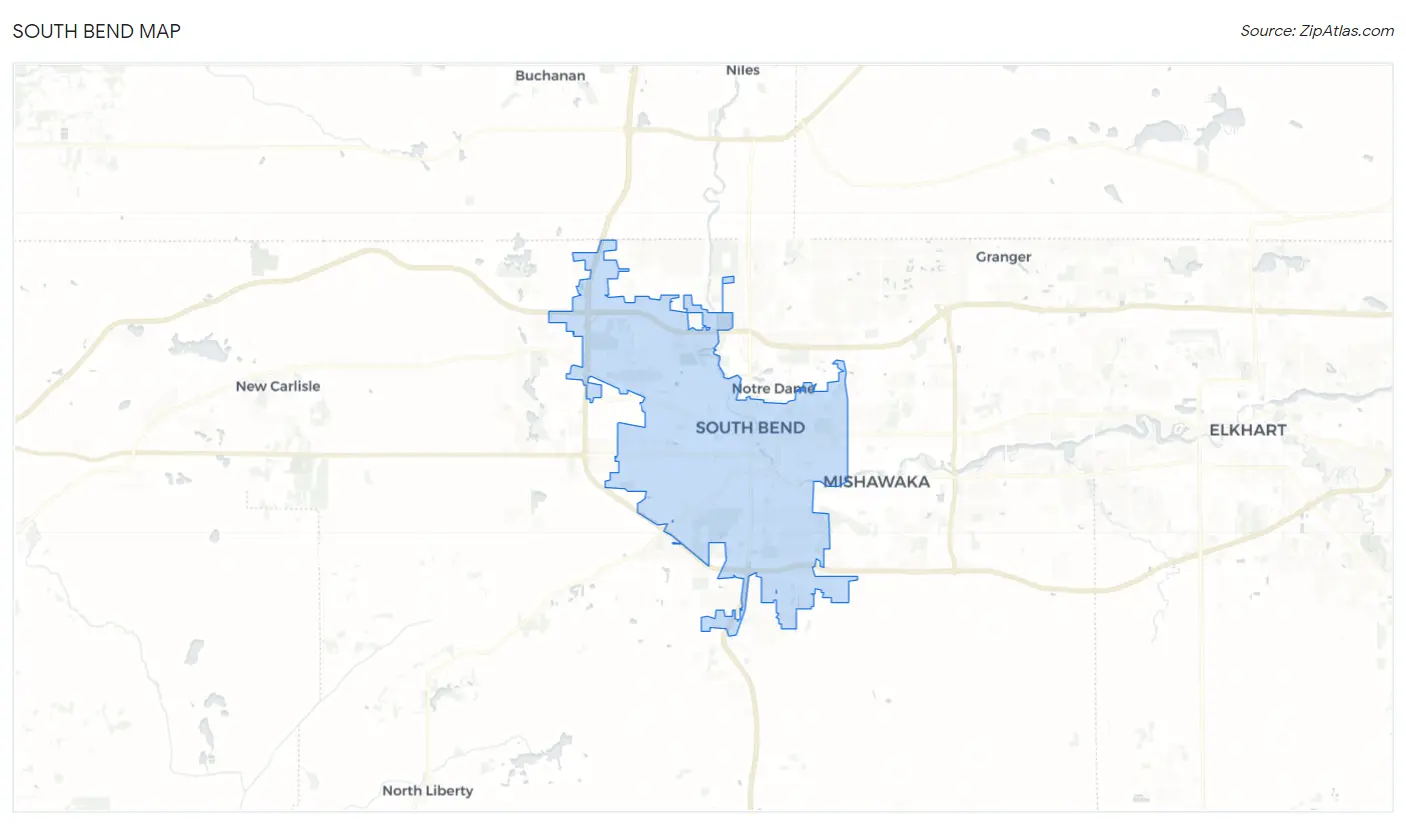 South Bend Map