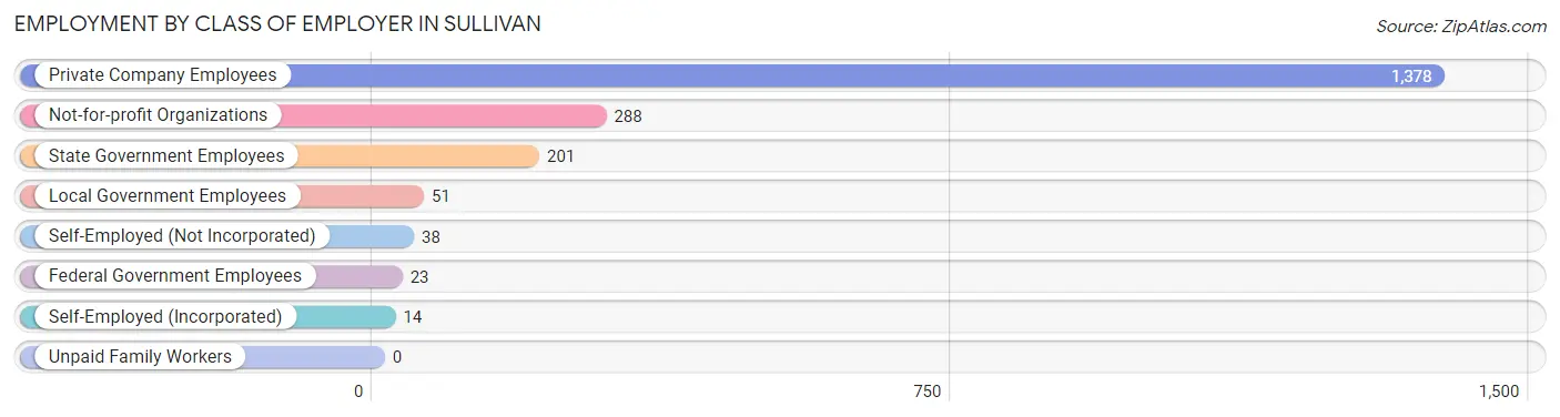 Employment by Class of Employer in Sullivan