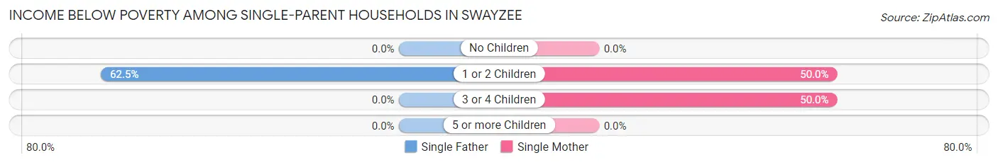 Income Below Poverty Among Single-Parent Households in Swayzee