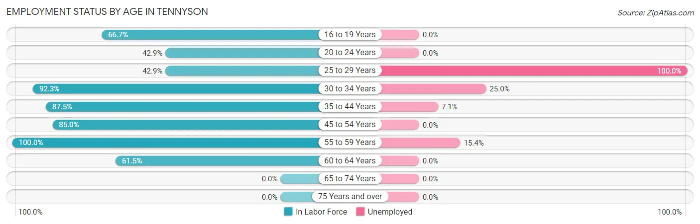 Employment Status by Age in Tennyson