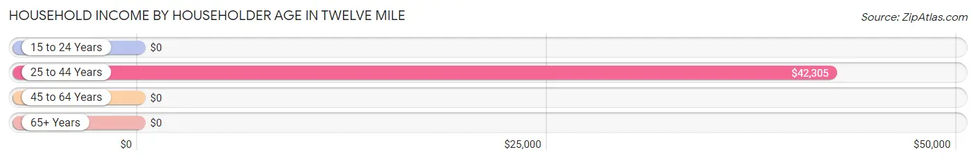 Household Income by Householder Age in Twelve Mile