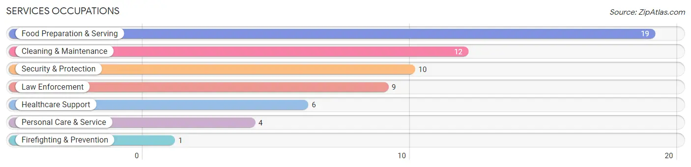 Services Occupations in Van Buren