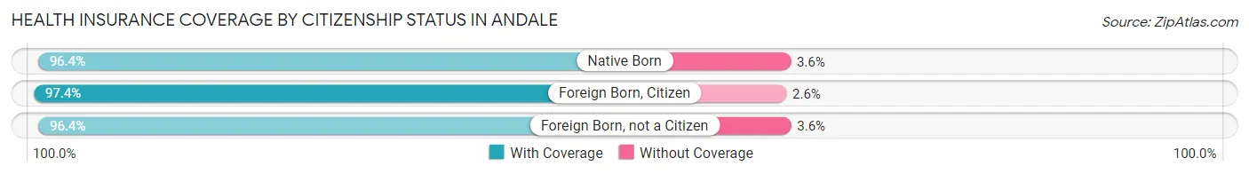 Health Insurance Coverage by Citizenship Status in Andale