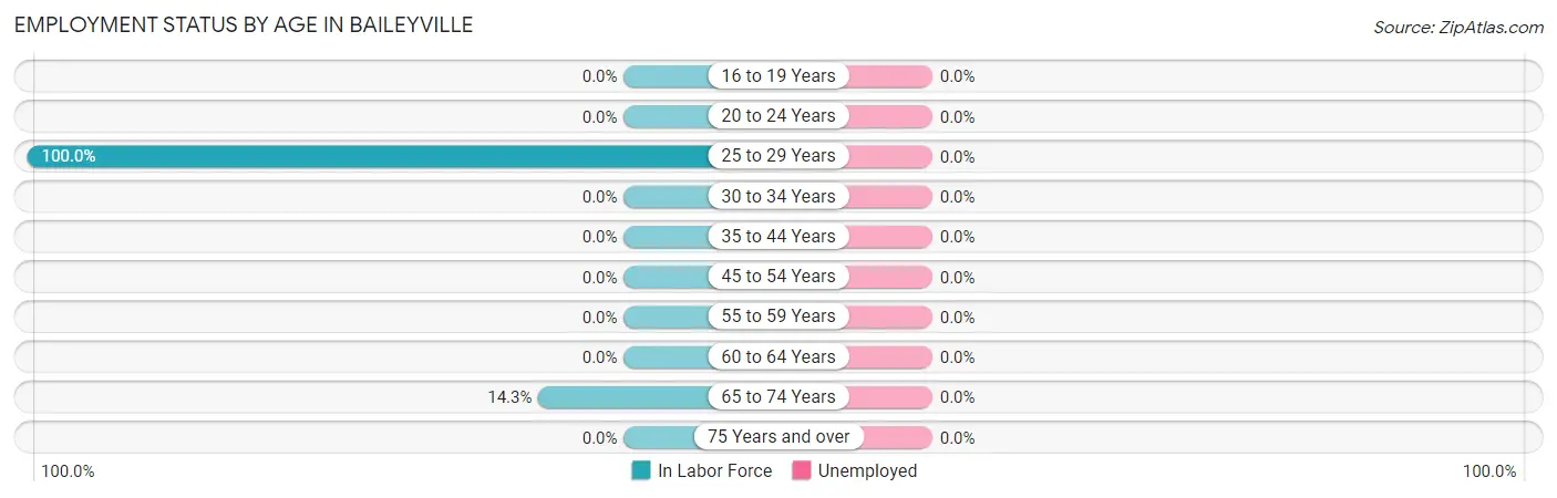 Employment Status by Age in Baileyville