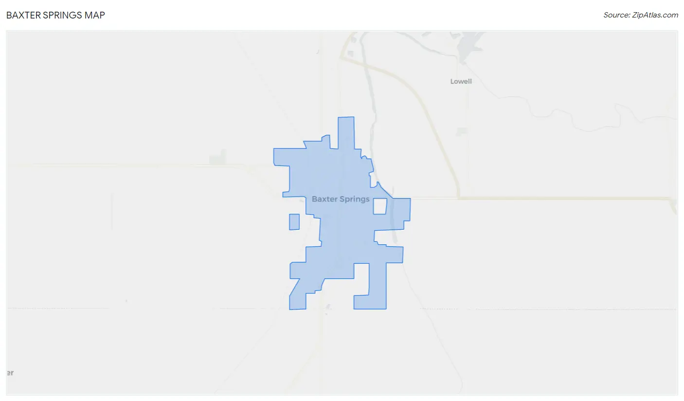 Baxter Springs Map