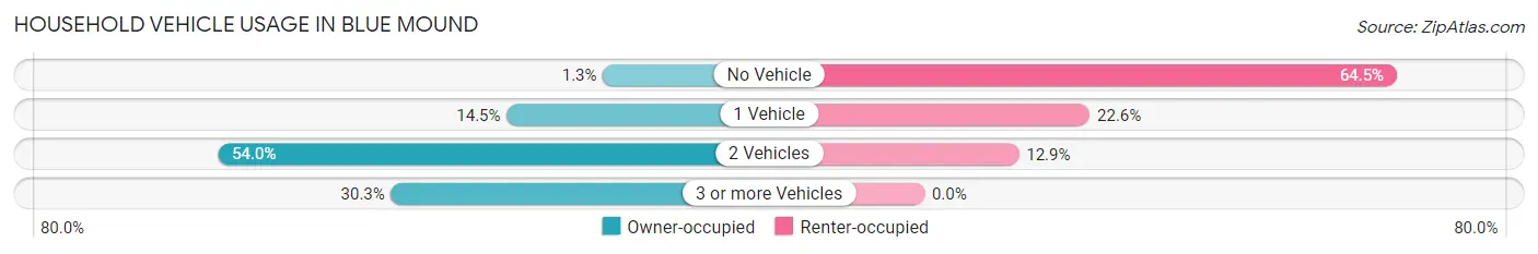 Household Vehicle Usage in Blue Mound