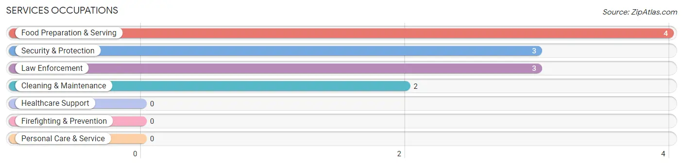 Services Occupations in Bunker Hill