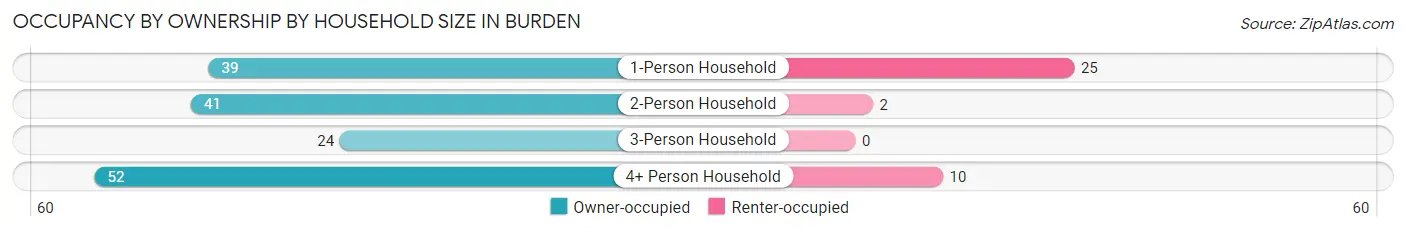 Occupancy by Ownership by Household Size in Burden