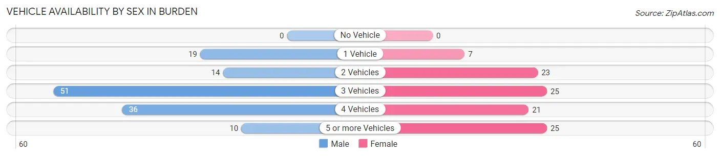 Vehicle Availability by Sex in Burden