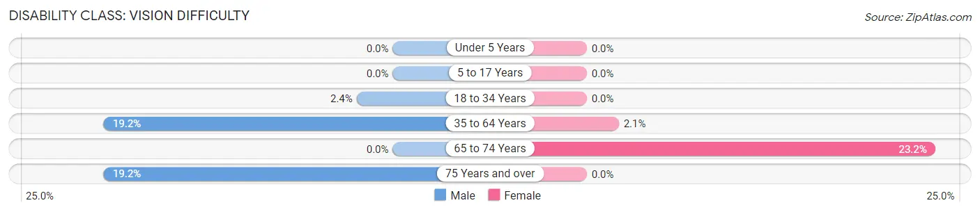 Disability in Chapman: <span>Vision Difficulty</span>