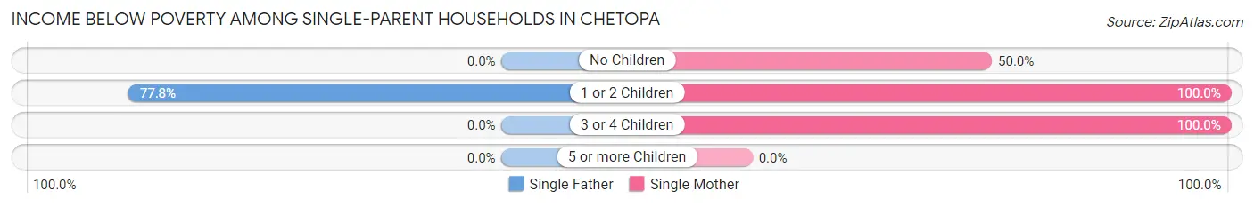 Income Below Poverty Among Single-Parent Households in Chetopa