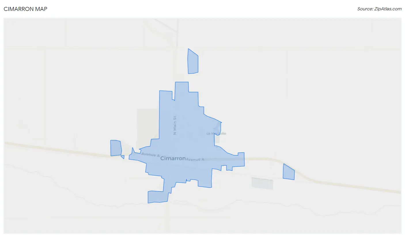 Cimarron Map