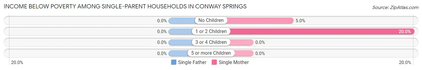 Income Below Poverty Among Single-Parent Households in Conway Springs