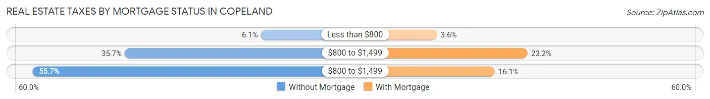 Real Estate Taxes by Mortgage Status in Copeland