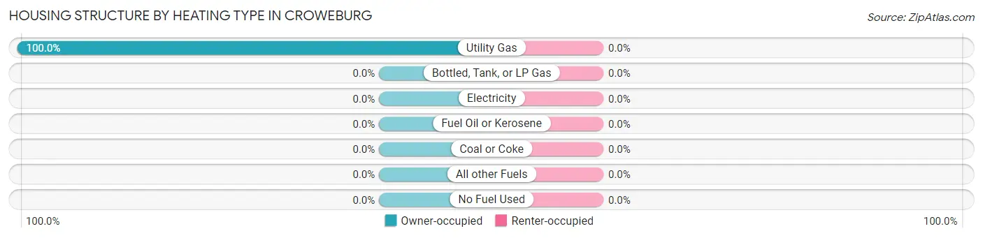 Housing Structure by Heating Type in Croweburg