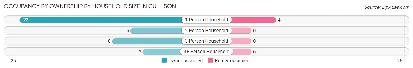 Occupancy by Ownership by Household Size in Cullison