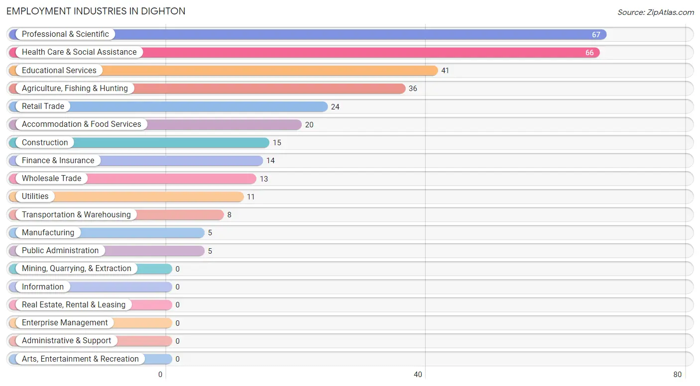 Employment Industries in Dighton