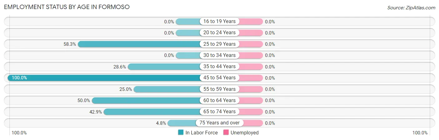 Employment Status by Age in Formoso