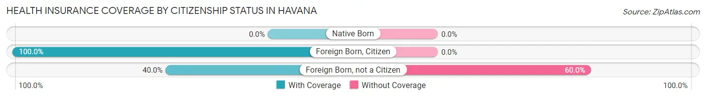 Health Insurance Coverage by Citizenship Status in Havana