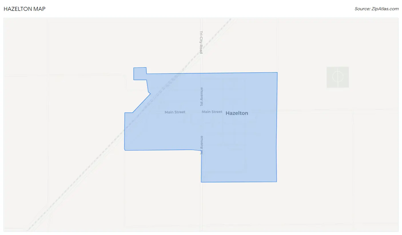 Hazelton Map