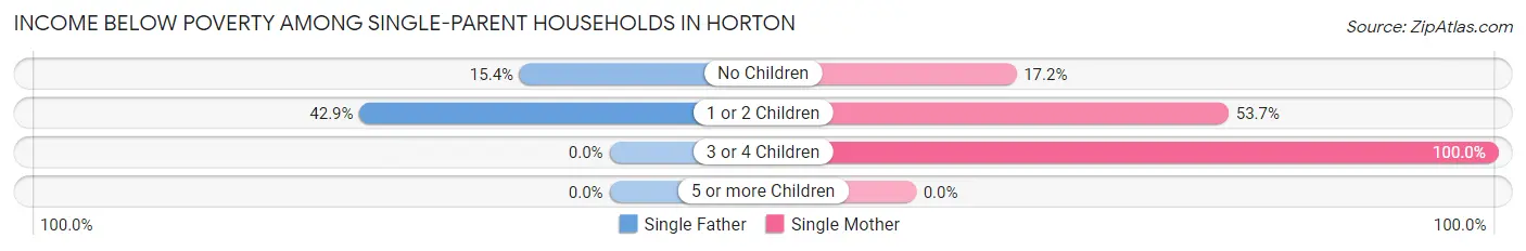 Income Below Poverty Among Single-Parent Households in Horton