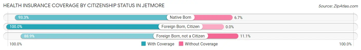 Health Insurance Coverage by Citizenship Status in Jetmore