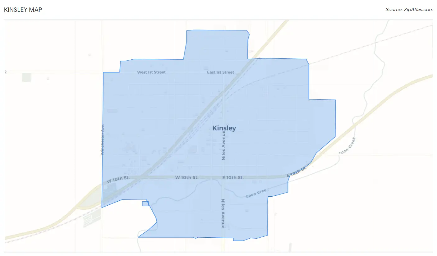 Kinsley Map