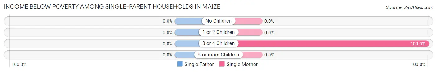 Income Below Poverty Among Single-Parent Households in Maize