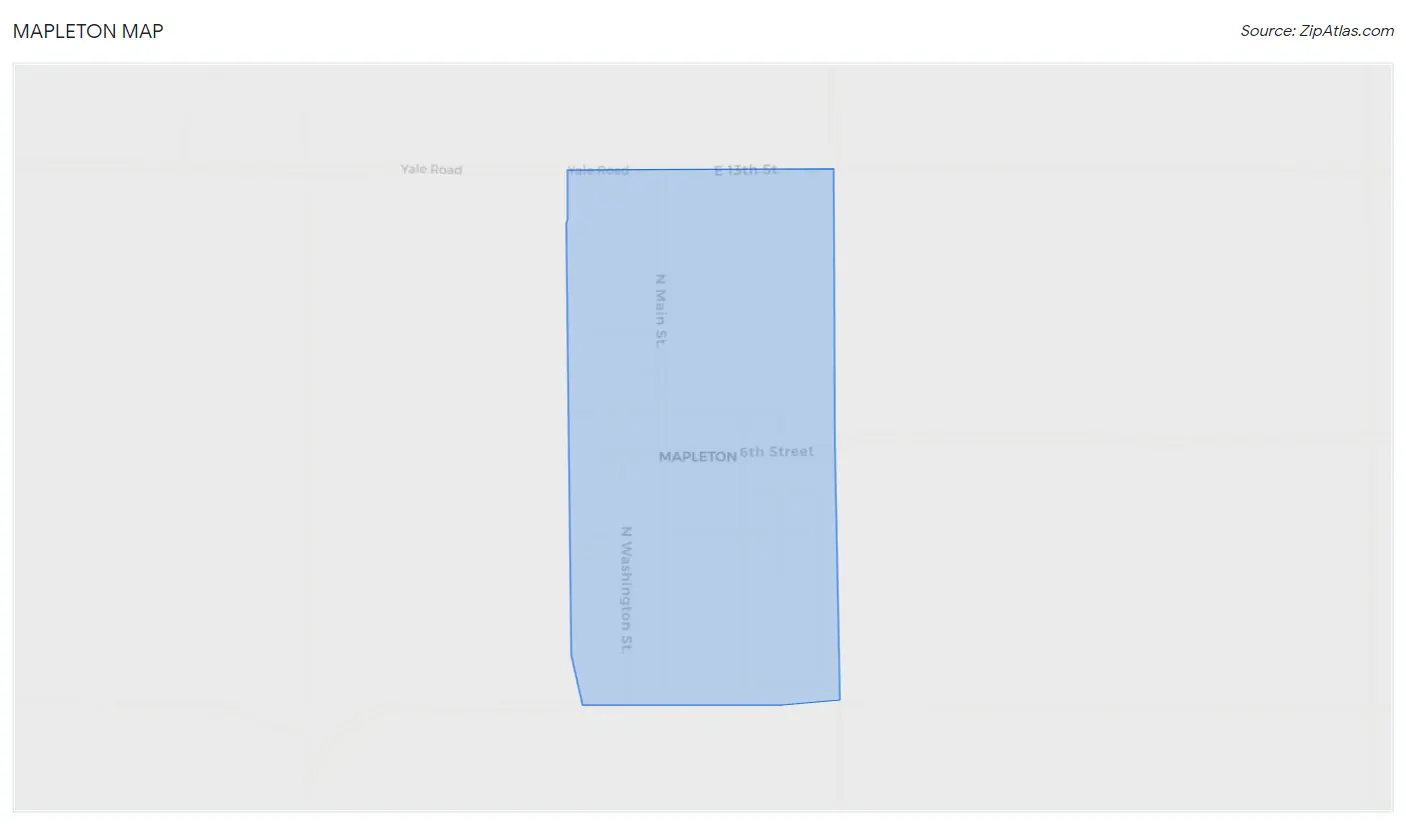 Mapleton Map