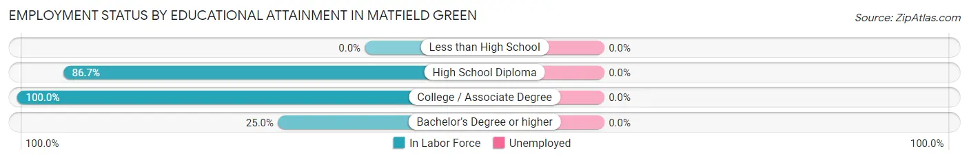 Employment Status by Educational Attainment in Matfield Green