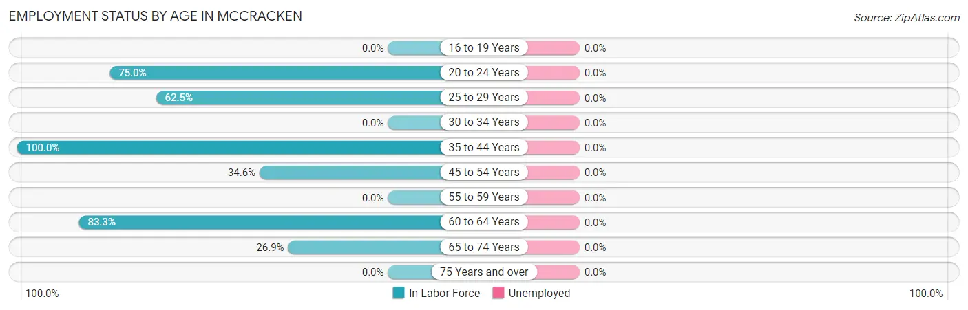 Employment Status by Age in McCracken