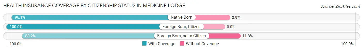 Health Insurance Coverage by Citizenship Status in Medicine Lodge