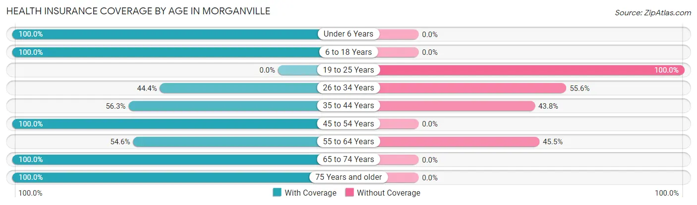 Health Insurance Coverage by Age in Morganville