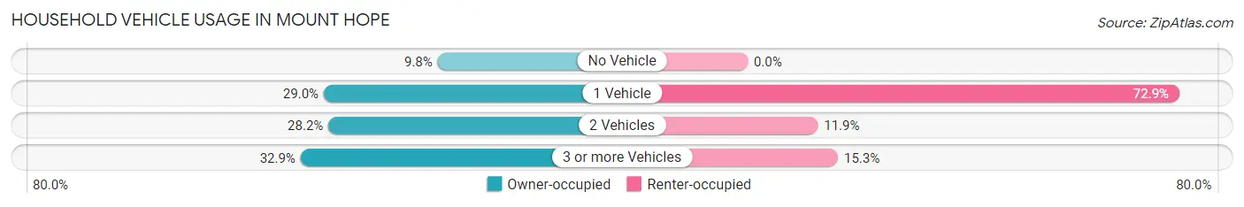 Household Vehicle Usage in Mount Hope