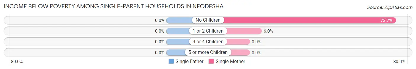 Income Below Poverty Among Single-Parent Households in Neodesha