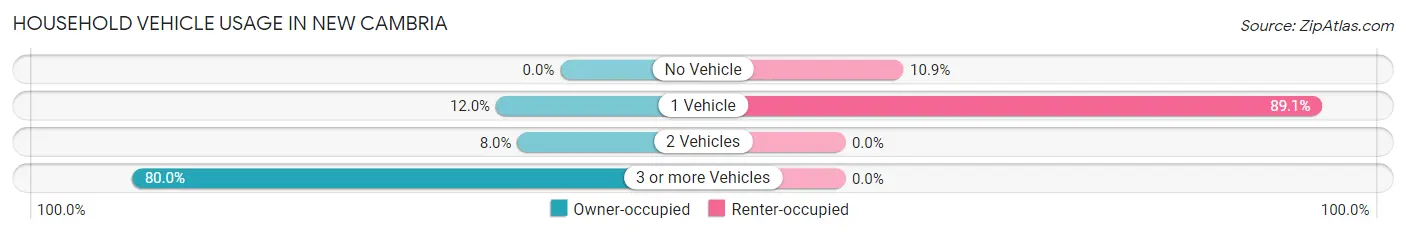 Household Vehicle Usage in New Cambria