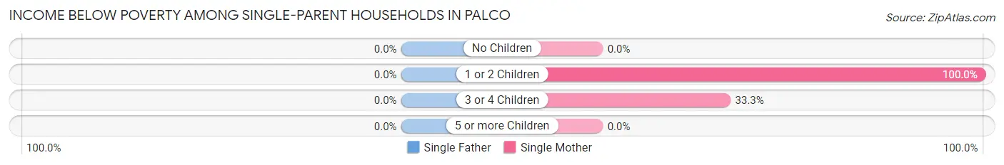 Income Below Poverty Among Single-Parent Households in Palco