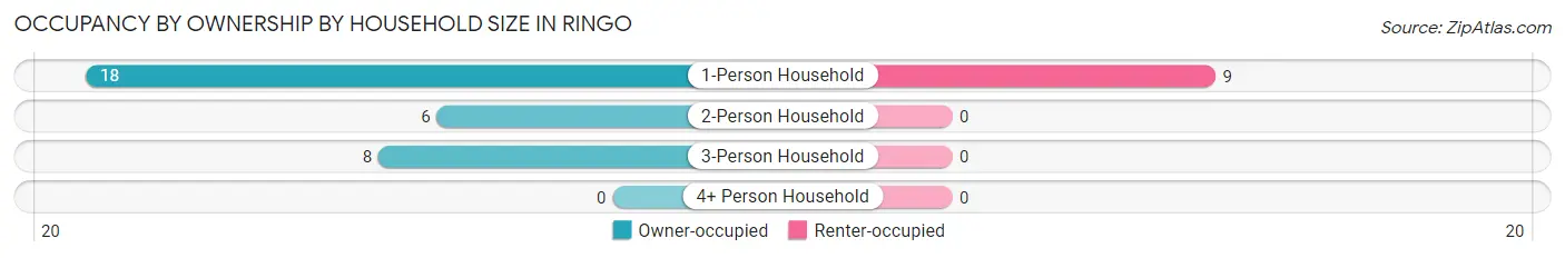 Occupancy by Ownership by Household Size in Ringo