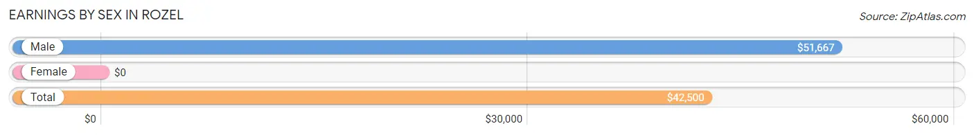 Earnings by Sex in Rozel