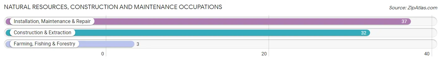 Natural Resources, Construction and Maintenance Occupations in Russell