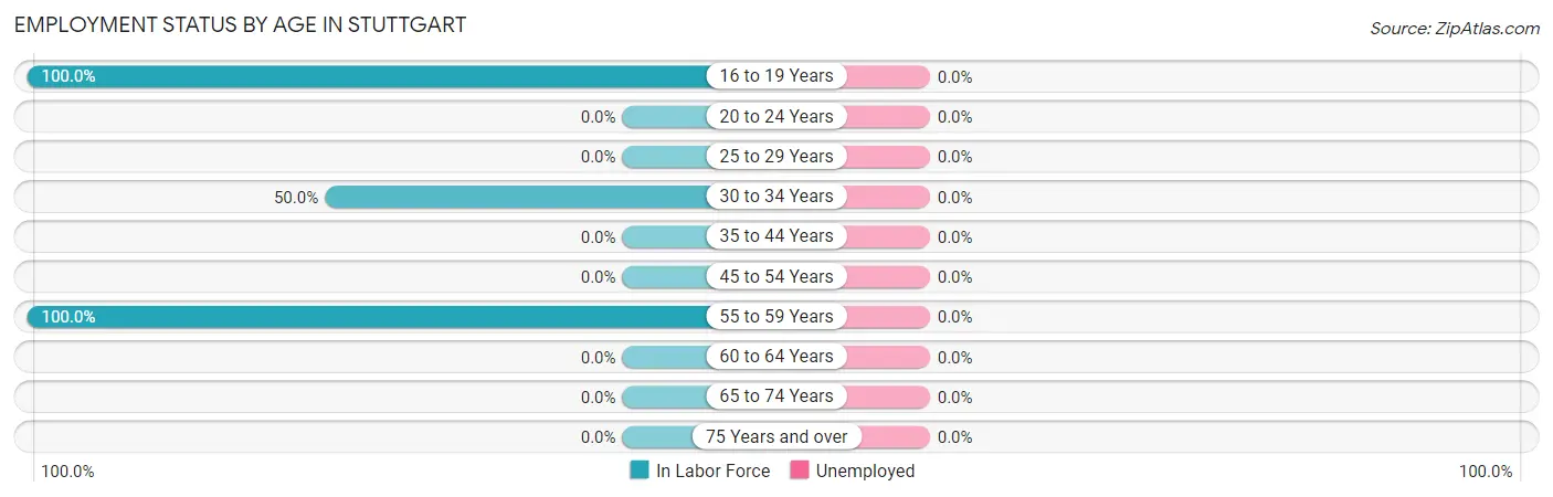 Employment Status by Age in Stuttgart