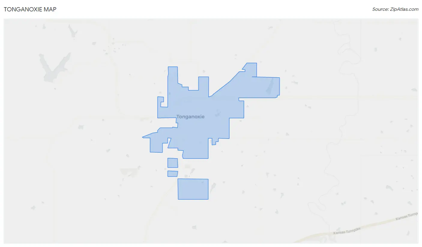 Tonganoxie Map