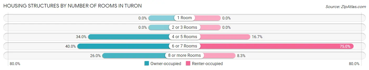 Housing Structures by Number of Rooms in Turon