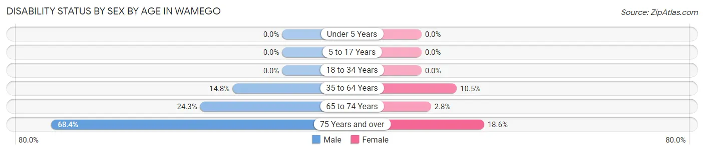Disability Status by Sex by Age in Wamego