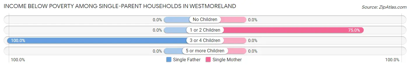 Income Below Poverty Among Single-Parent Households in Westmoreland