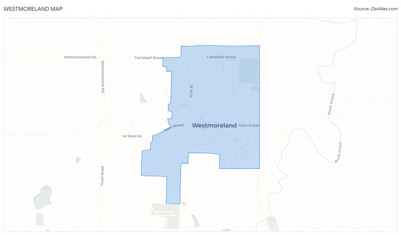 Westmoreland Map