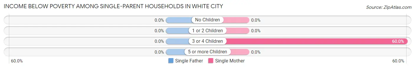 Income Below Poverty Among Single-Parent Households in White City