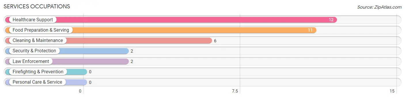 Services Occupations in Williamsburg