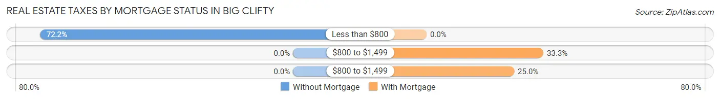 Real Estate Taxes by Mortgage Status in Big Clifty