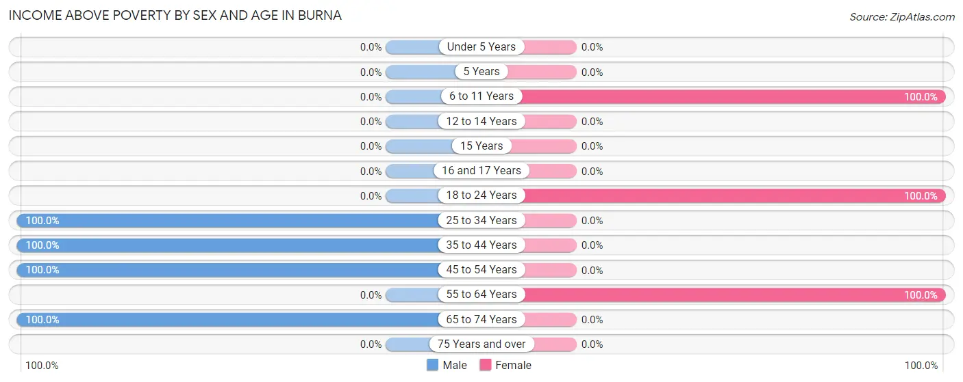 Income Above Poverty by Sex and Age in Burna